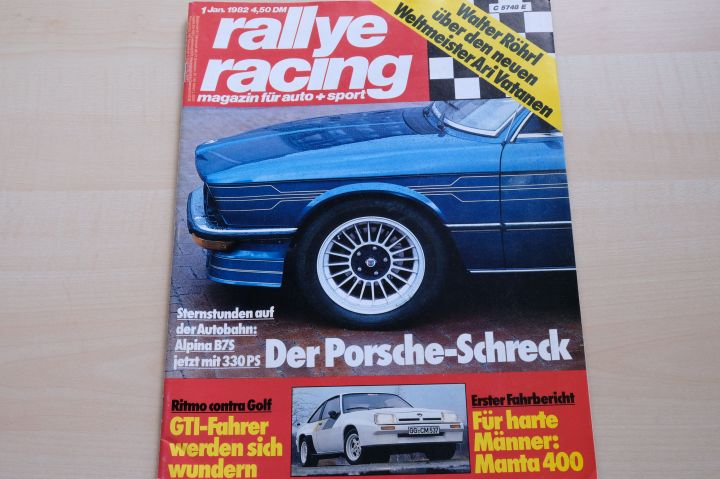 Deckblatt Rallye Racing (01/1982)